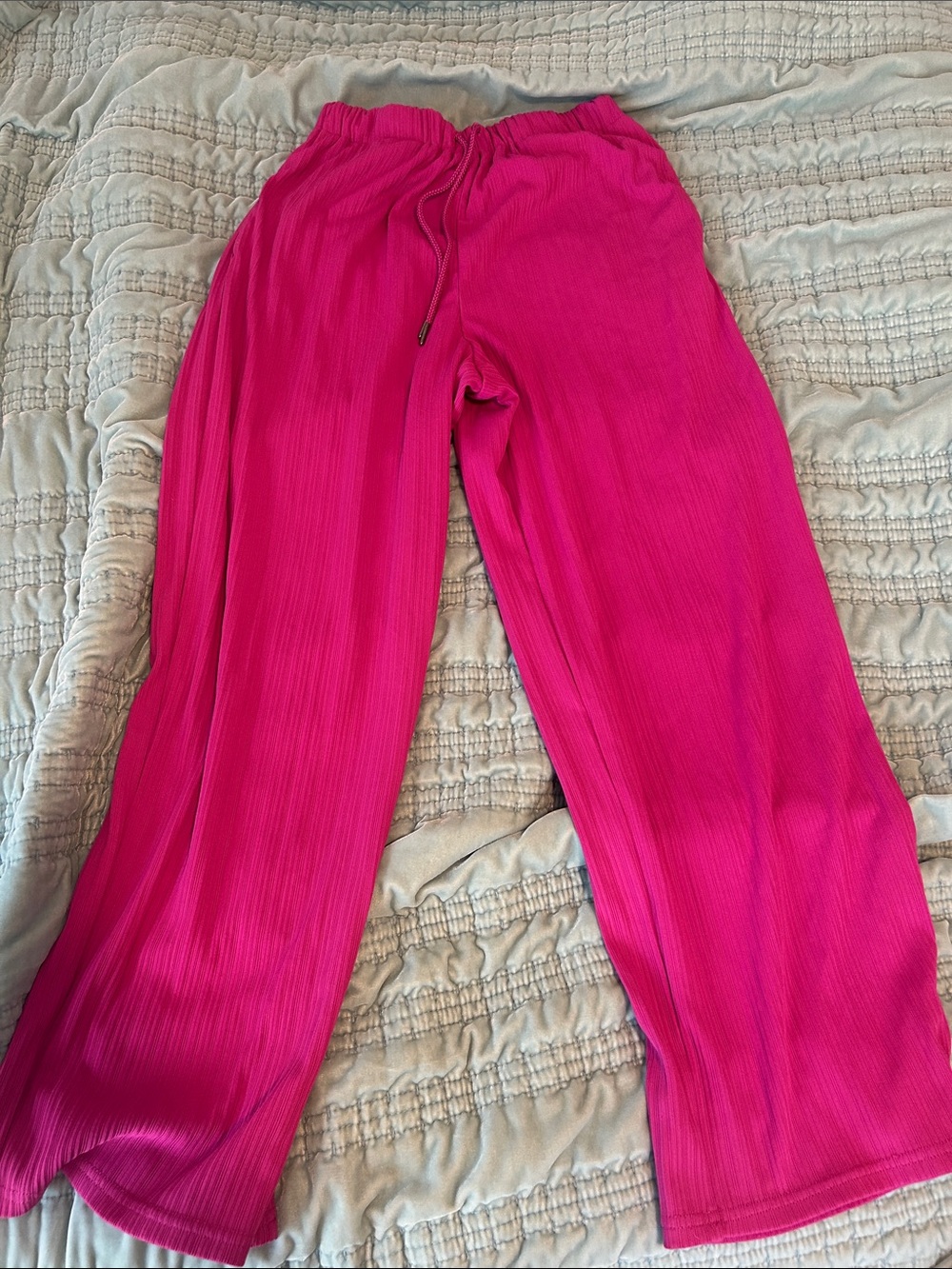 GU Hot Pink Wide-Leg Pants